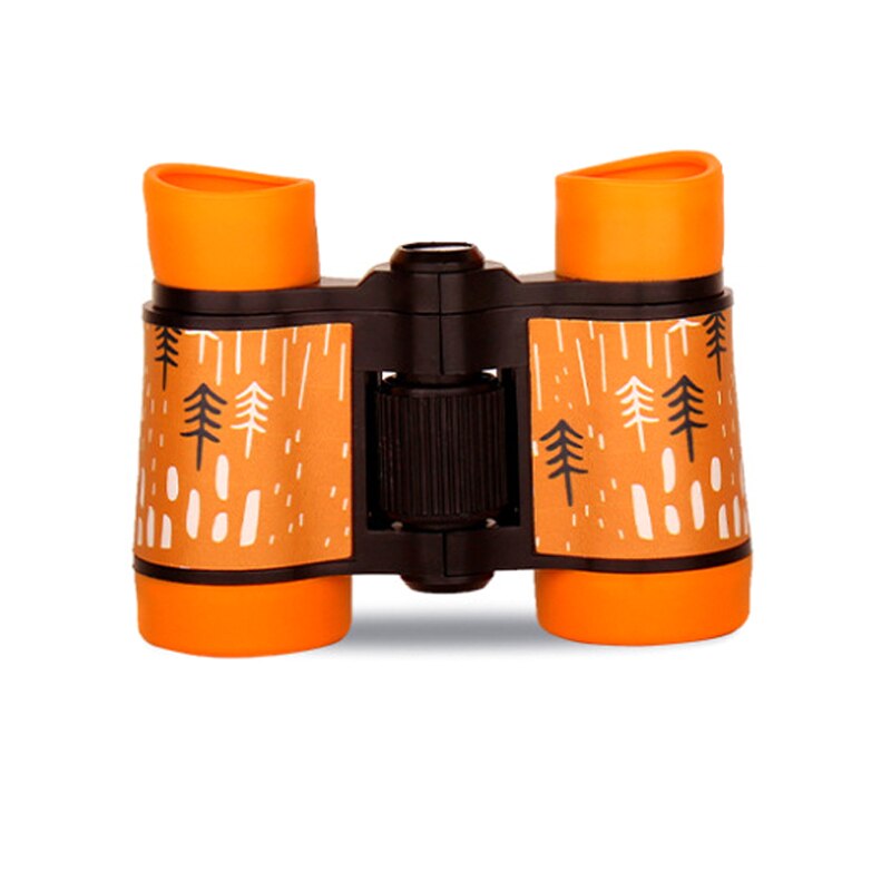 Binoculars HD 4x30 Telescope Rubber Children Colorful Telescope Fixed Zoom Anti-skid Portable Field glasses Gifts for Children