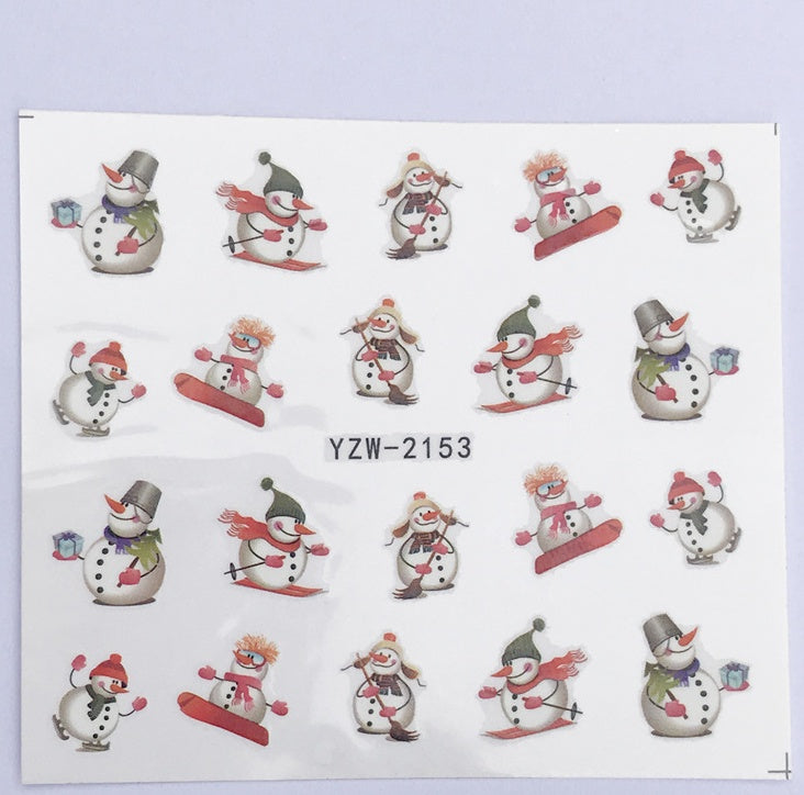 Christmas Water Transfer Nail Stickers