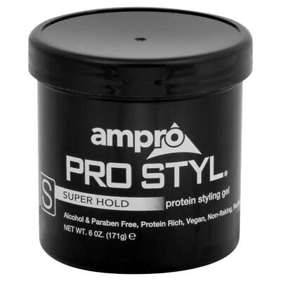 Ampro Pro Style Super Hold Protein Styling Gel, 6 oz