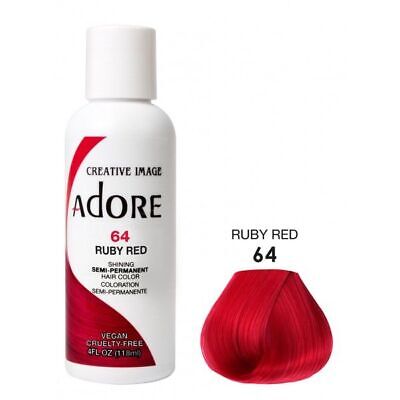 Adore Semi-Permanent Hair Color Ruby Red #64