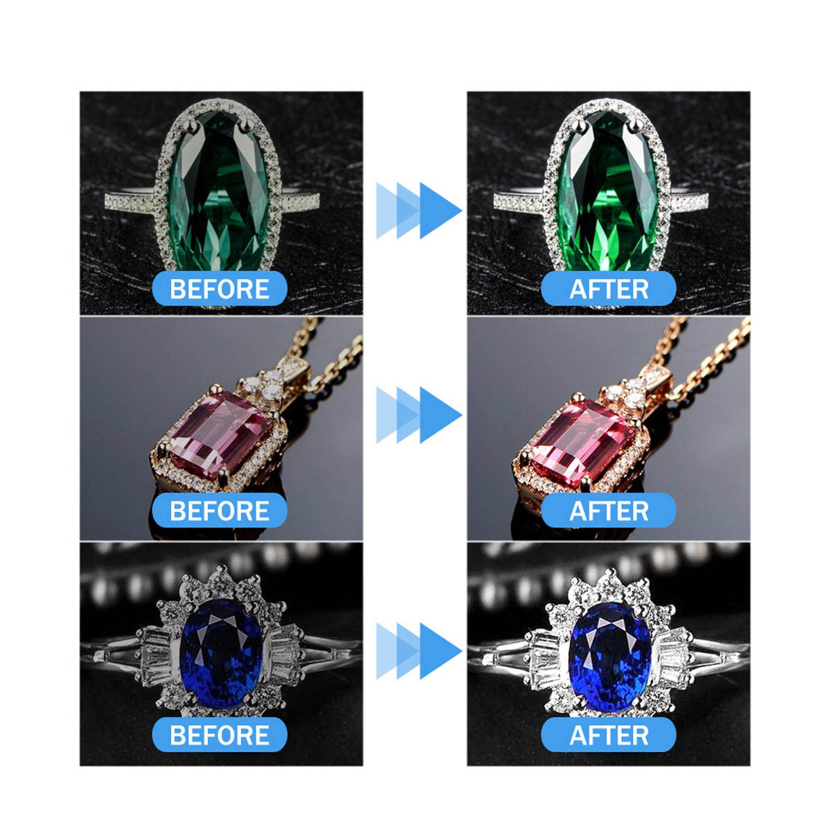 Jewelry Cleaning Diamond Ring Necklace Gold Cleaning Rust And Ash Removal Cleaner