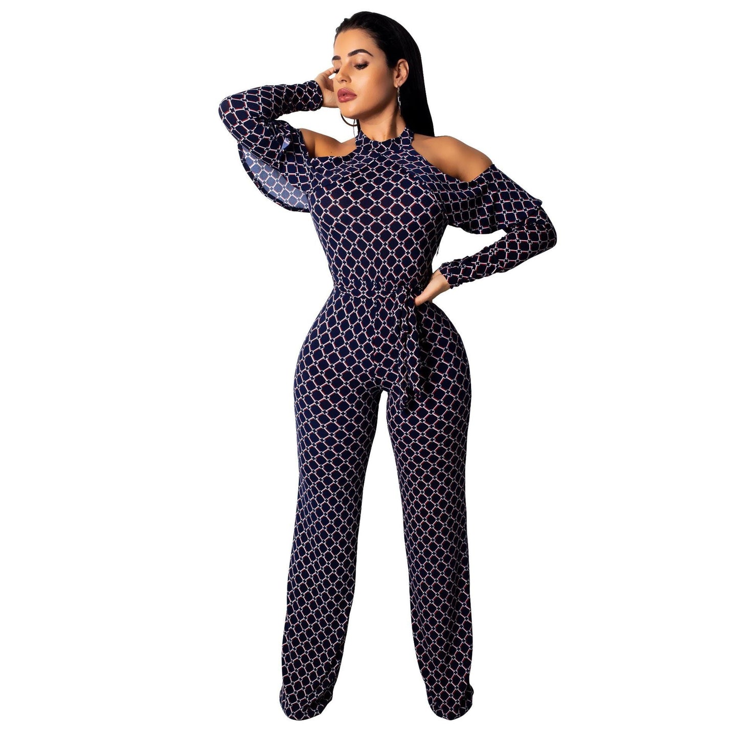 Digital Printed Women's Jumpsuit