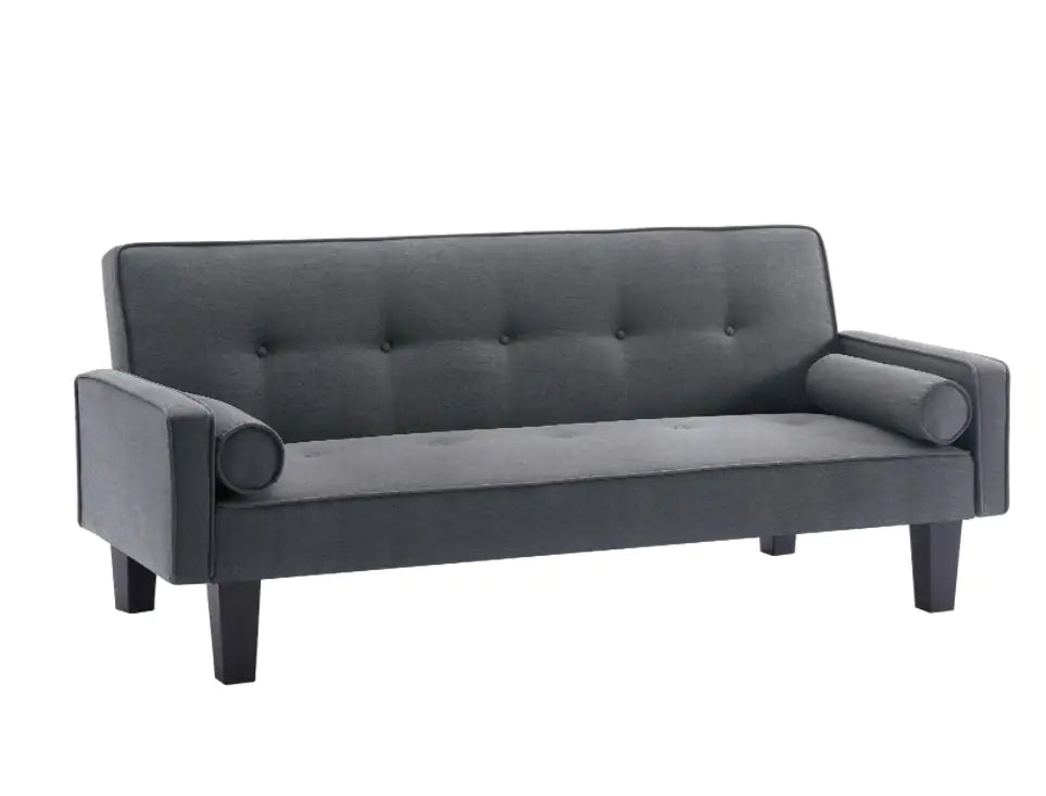 (.23) Style Loft Collection Granite Pull Point Tufted Button Sofa
