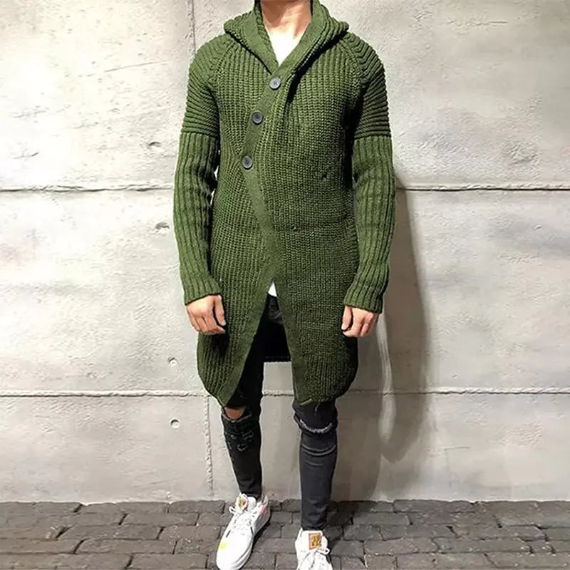 Style Loft Collection What You Trying To Do For Me Baby Long Knitted Hooded Cardigan Sweater