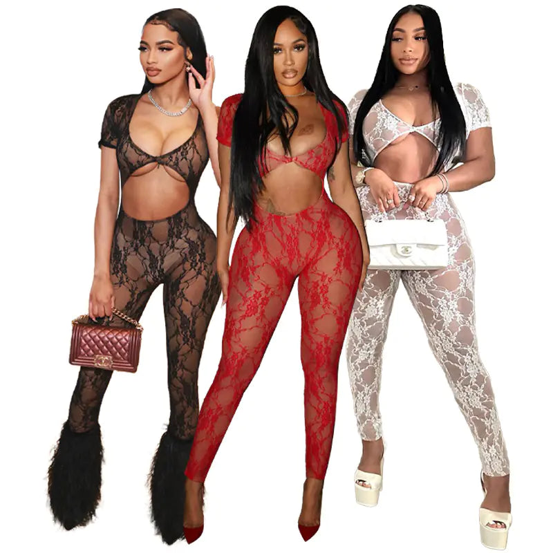 Style Loft Collection No Limits Sexxxy Lace Jumpsuit