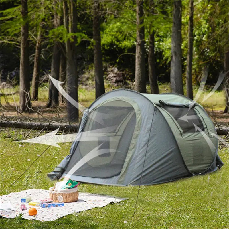 Style Loft Collection OutdoorStyle 4-Person Effortless Automatic Popup Tent