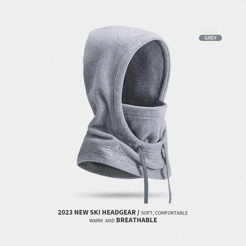 Windproof And Cold-proof Outdoor Cycling Fleece-lined Warm Face Mask
