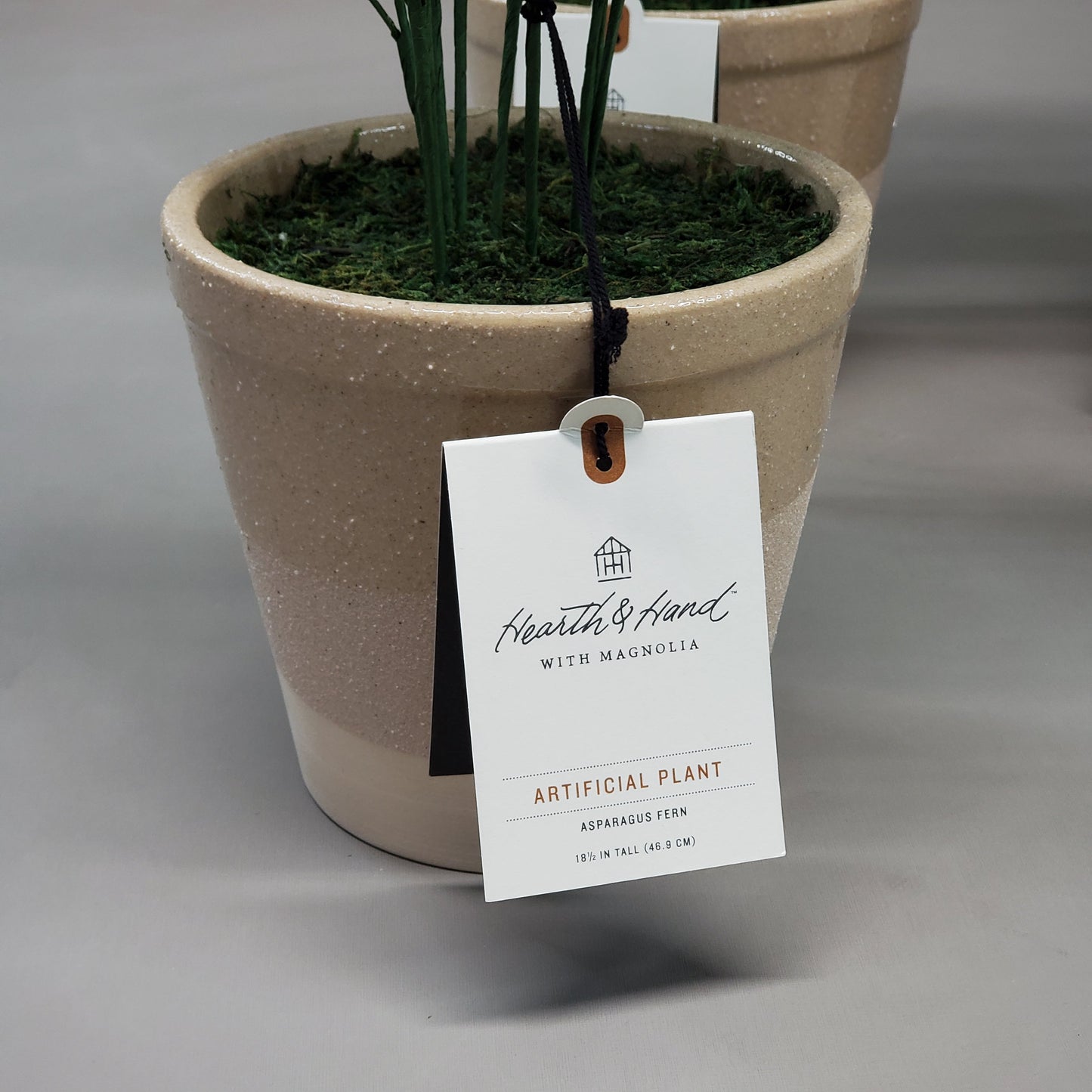 Hearth & Hand with Magnolia 4PK of 8.5"X22" Faux Fern Potted Plants 324-00-0705 (New)