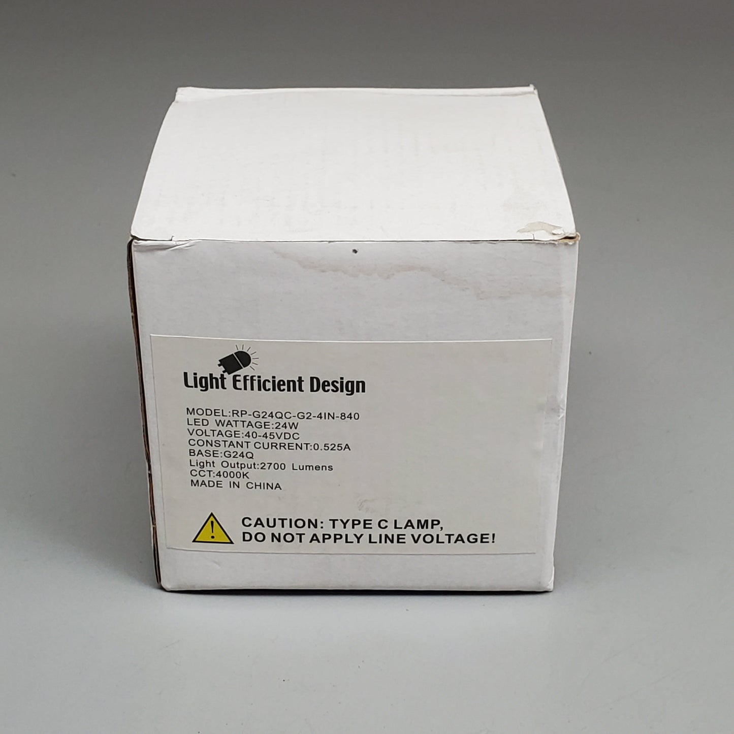 LIGHT EFFICIENT DESIGN LED Type C Lamp 24W Base G24Q