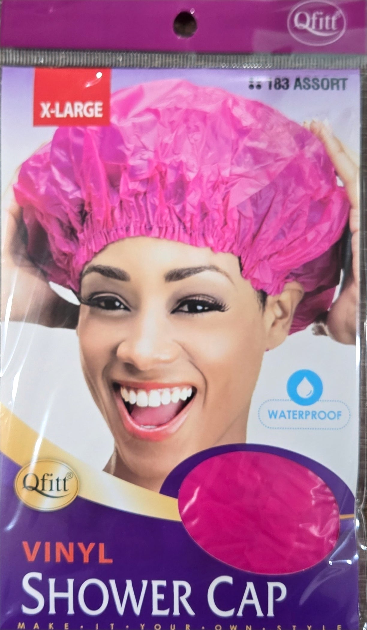 Qfitt X-Large Vinyl Shower Cap