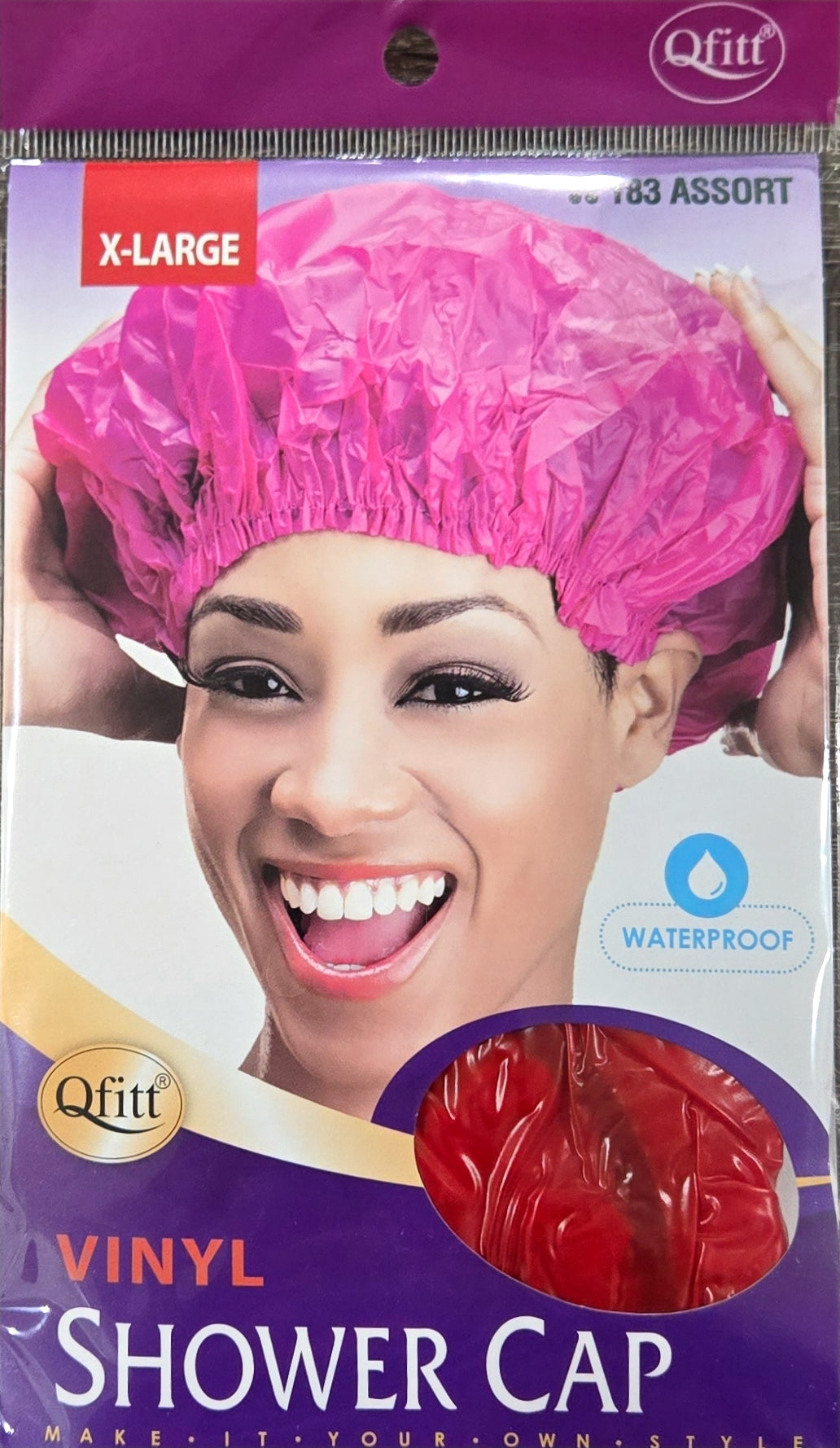 Qfitt X-Large Vinyl Shower Cap