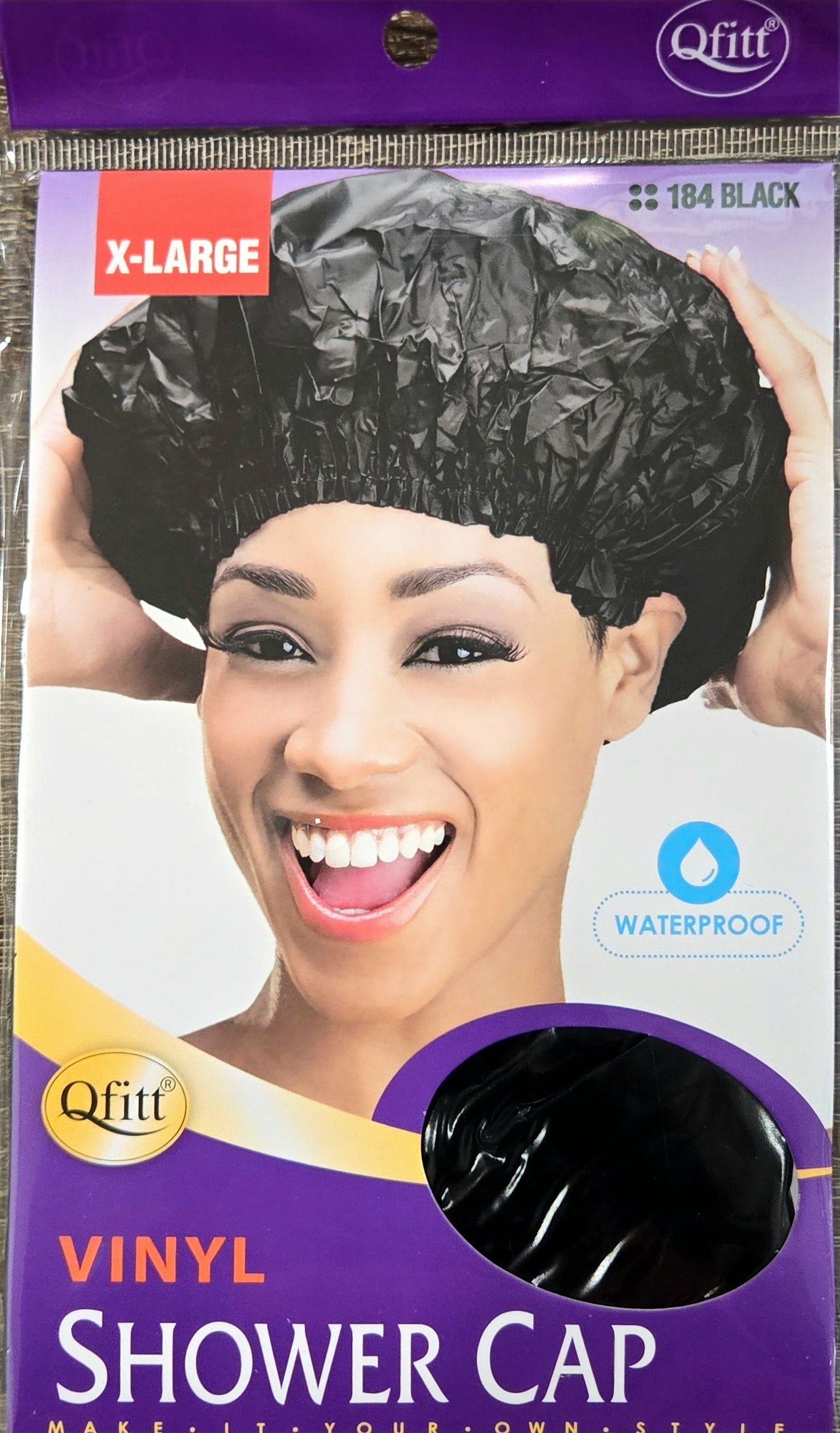 Qfitt X-Large Vinyl Shower Cap