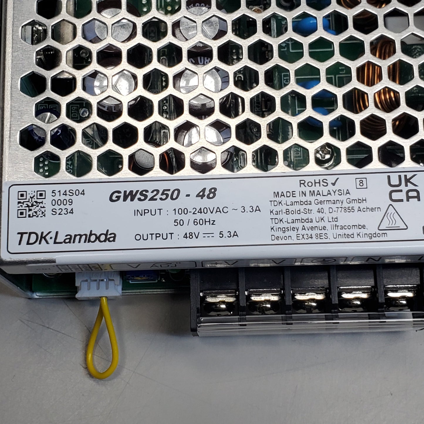 TDK Lambda Switching Power Supply 48V 5.3A 100-240VAC 50/60HZ GWS250-48