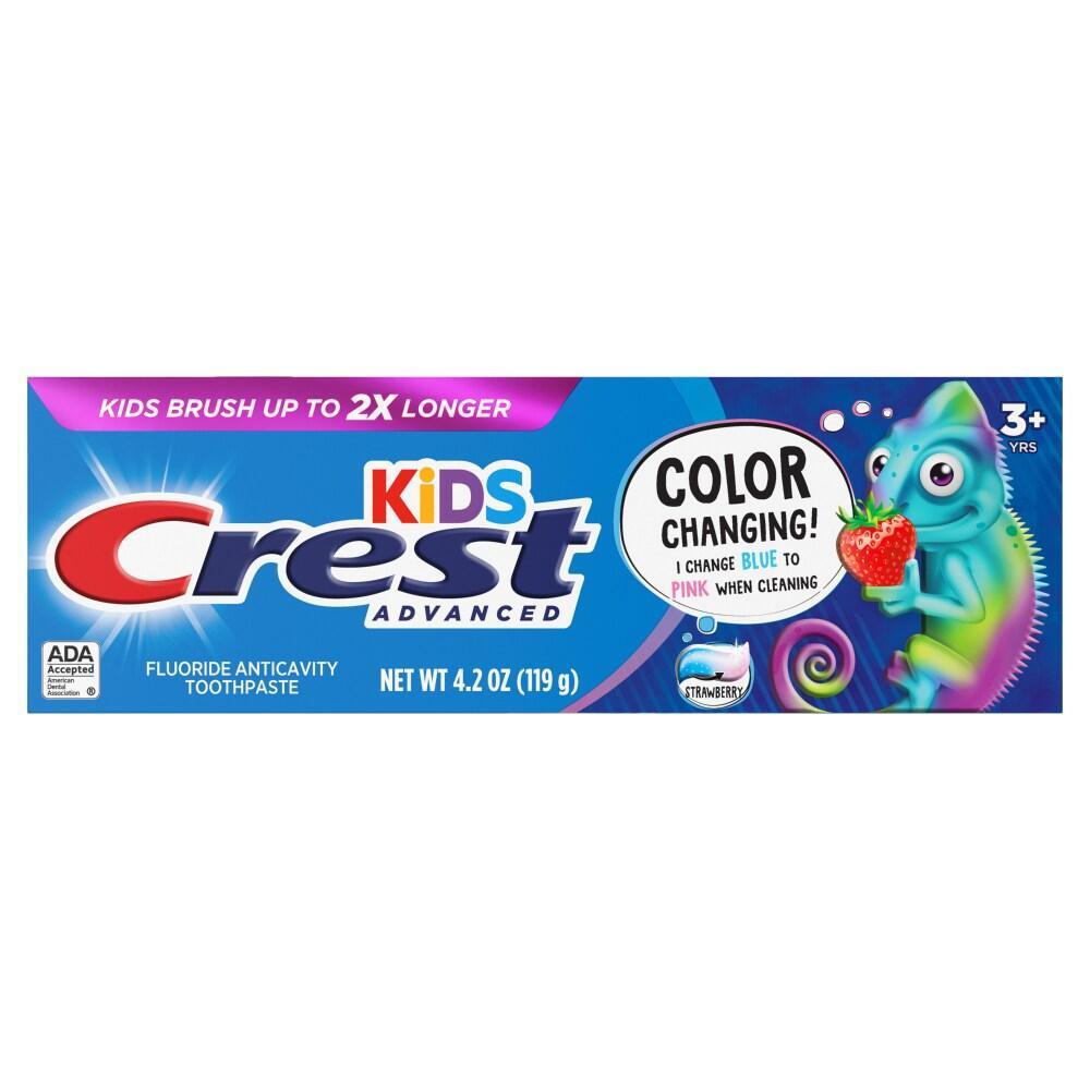 Crest® Kid's Advanced 0.834% Color-Changing Strawberry Toothpaste, 4.2 oz