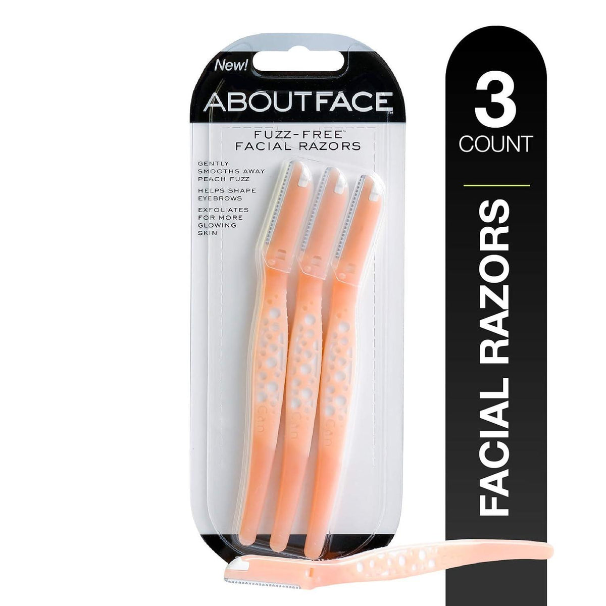 About Face Facial Razors, Fuzz Free