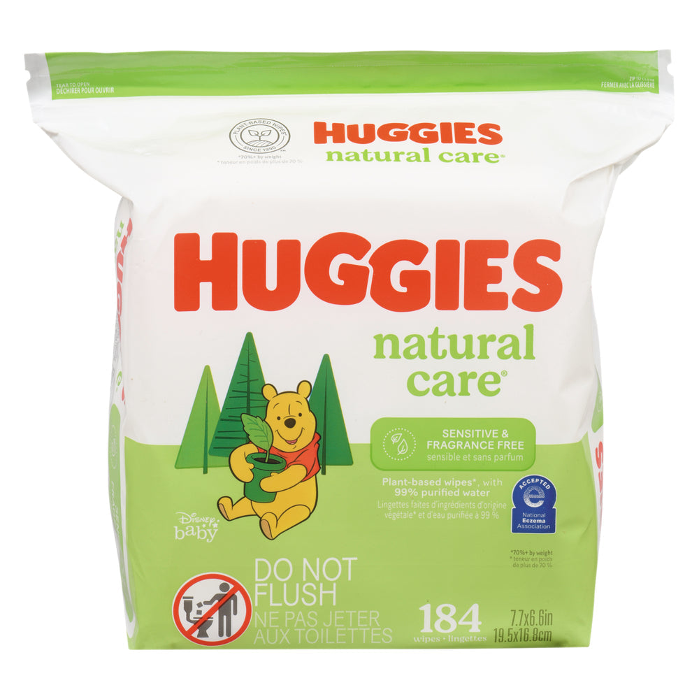 Huggies® Natural Care® Baby Wipes Refill, 184-Pack