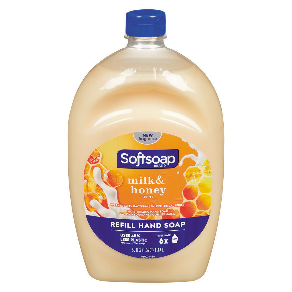 Softsoap Moisturizing Liquid Hand Refill, Milk & Golden Honey - 50 Fluid Ounce