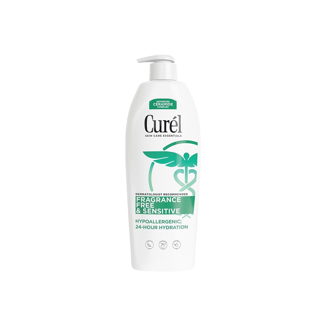 Curel Lotion, For Dry Skin, Fragrance Free & Sensitive 20 Fl Oz