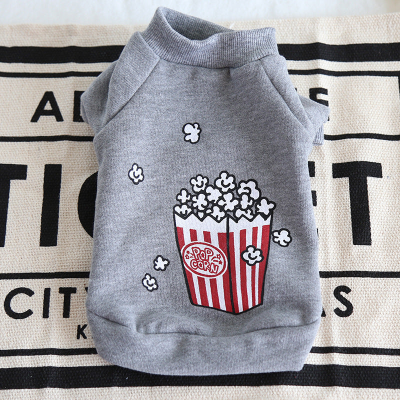Popcorn chips Pet Dog Cat Clothes Winter Warm Dog Hoodies Jacket Coats Clothes For Dogs Cat Pet Clothing Small Large