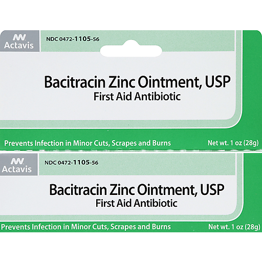 Actavis First Aid Antibiotic, Bacitracin Zinc Ointment, Usp 1 Oz
