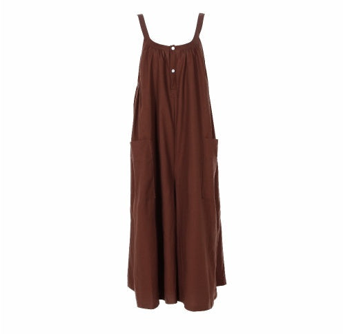 Suspenders Rompers Women Jumpsuit Sleeveless Linen Summer Overalls Fashion Wide Leg Pants Female Pants Plus Sizes