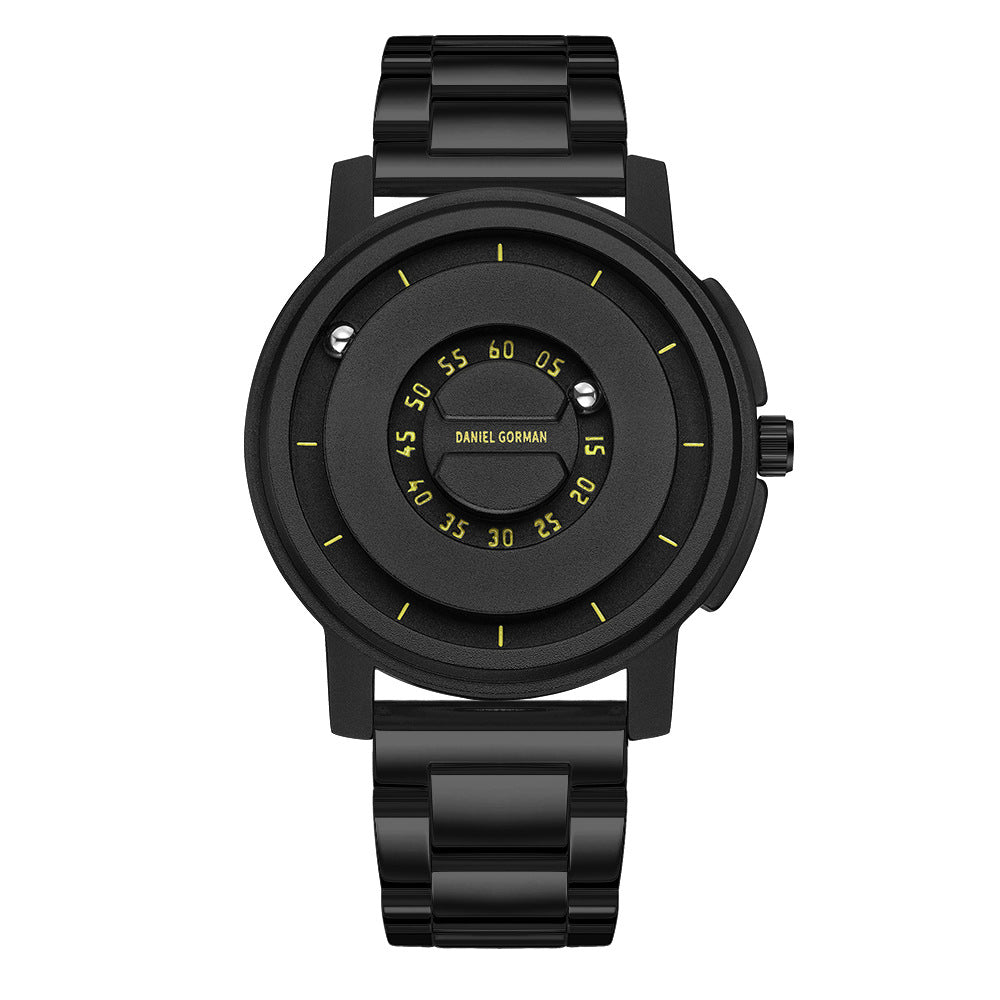 Brand-name Steel-band Sports Magnetic-levitation Silicone-ball Electronic Mens Watch
