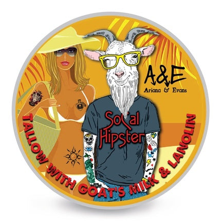 Ariana & Evans Social Hipster Shaving Soap 4 Oz