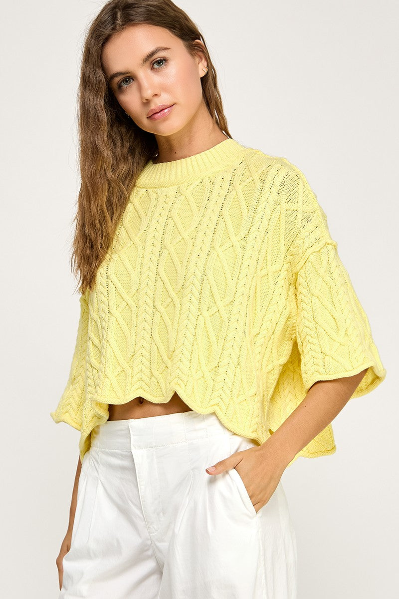 Butter Cable Sweater