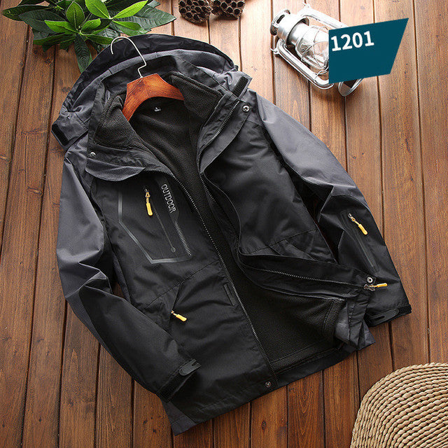 Men's Waterproof 3 in 1 Fleece Lined Outdoor Jacket