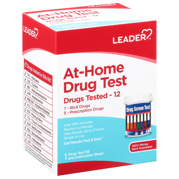 Leader At-Home Drug Test Kit - Comprehensive Screening, 1 Count