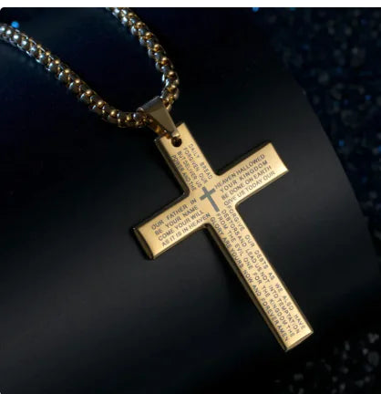 Style Loft Collection Saveane Daily Bread Scripture Stainless Steel Necklace