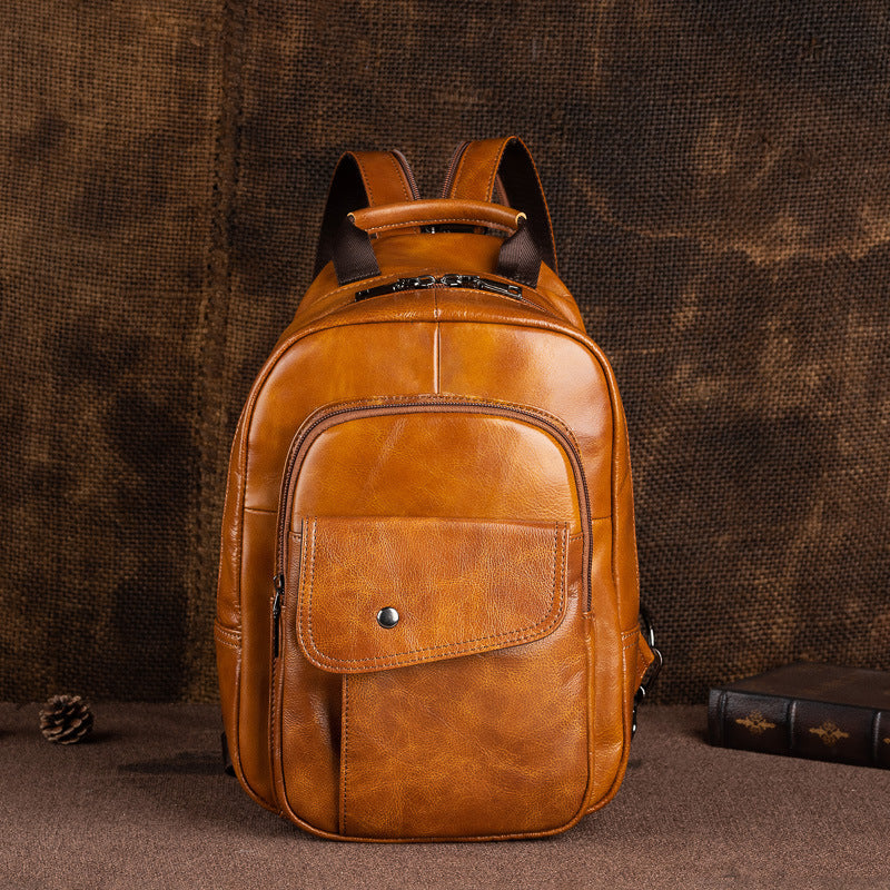 Men's First Layer Cowhide Travel Bag