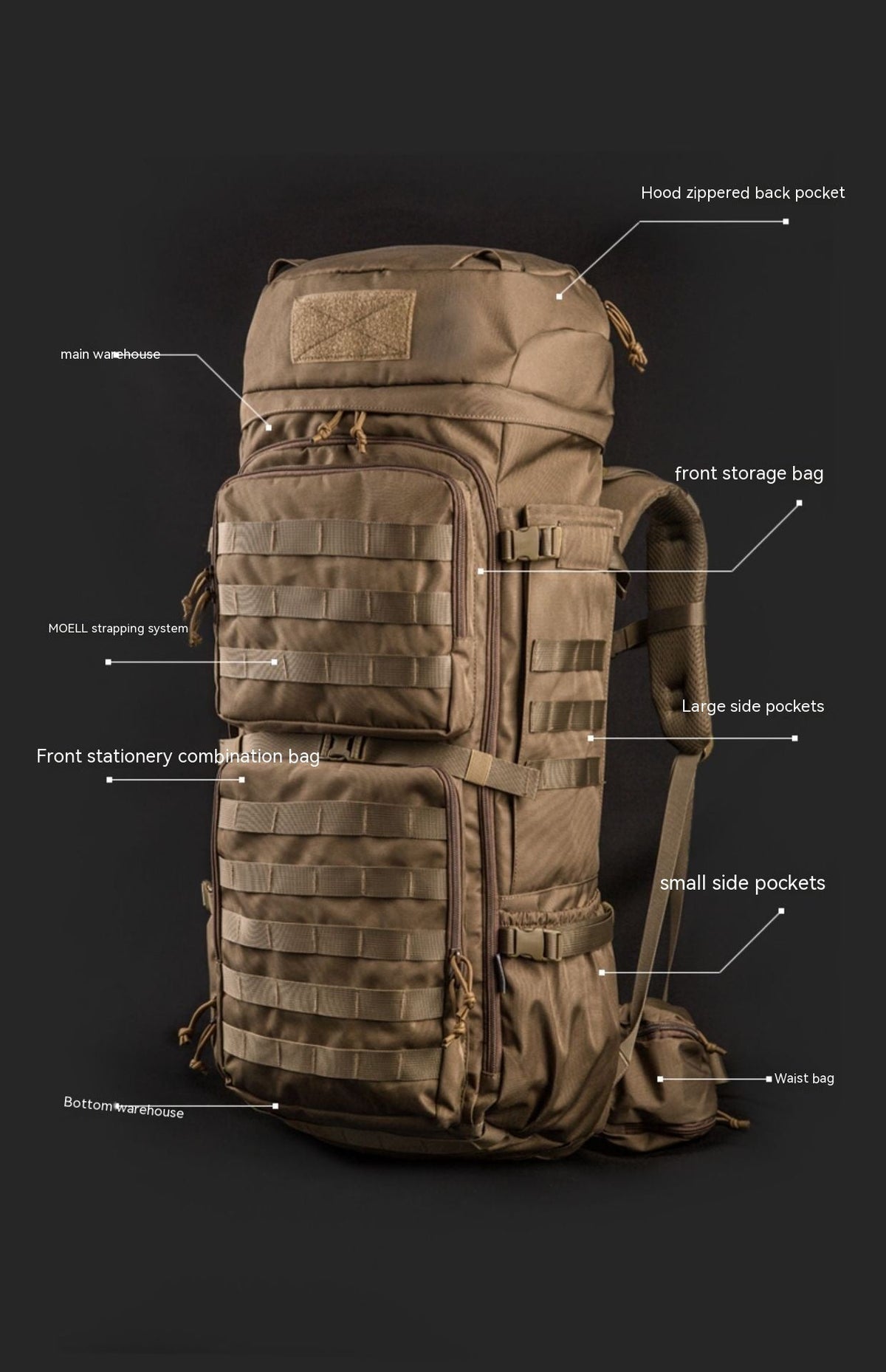 Outdoor Camouflage Men's And Women's Backpack