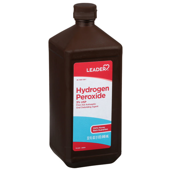 LEADER™ Hydrogen Peroxide 3% Antiseptic Solution USP, 32 oz
