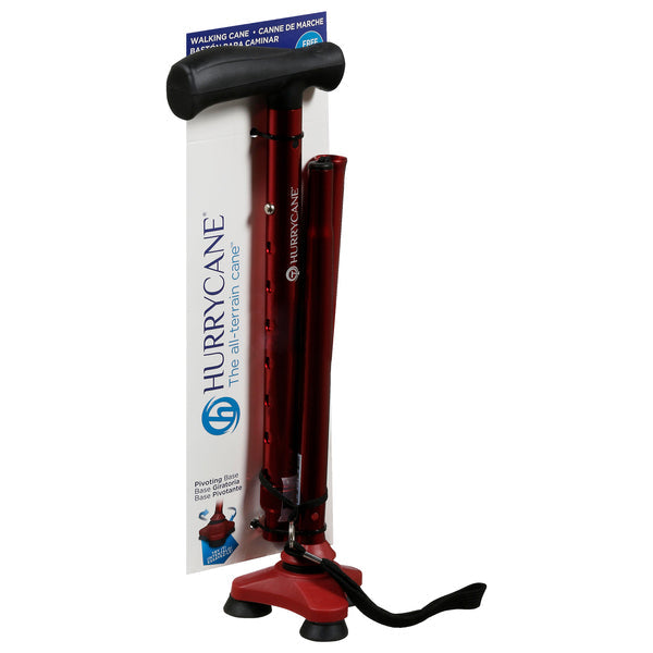 HurryCane Drive Medical Freedom Edition Folding With T Handle, Red