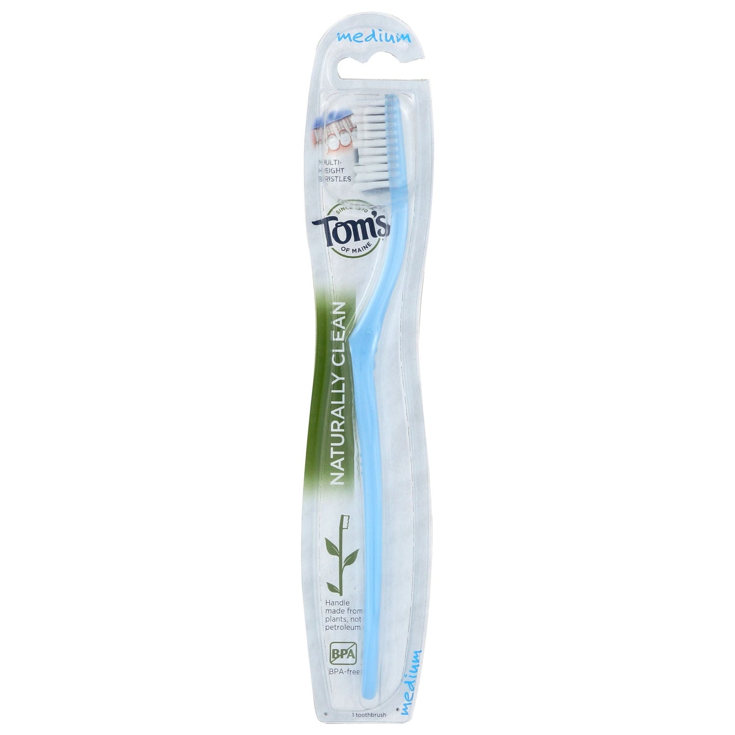 Tom's of Maine Toothbrush Naturally Clean - Adult - Medium