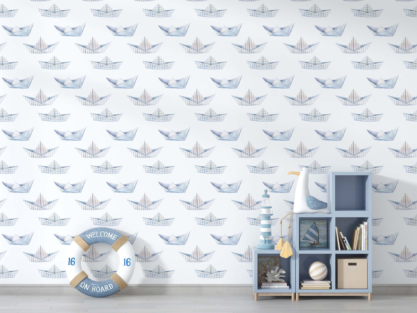 Paperboat Wallpaper | Kitchen + Metal