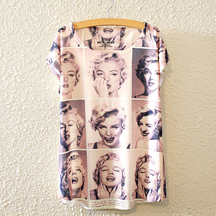 New Fashion Summer Harajuku Animal Cat Print Shirt O-Neck Short Sleeve T Shirt Women Tops White T-shirt