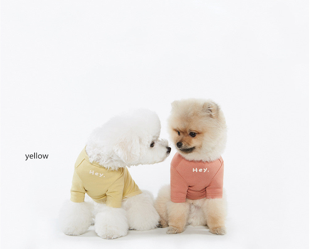 Casual Simple Printed T-Shirt for Pets