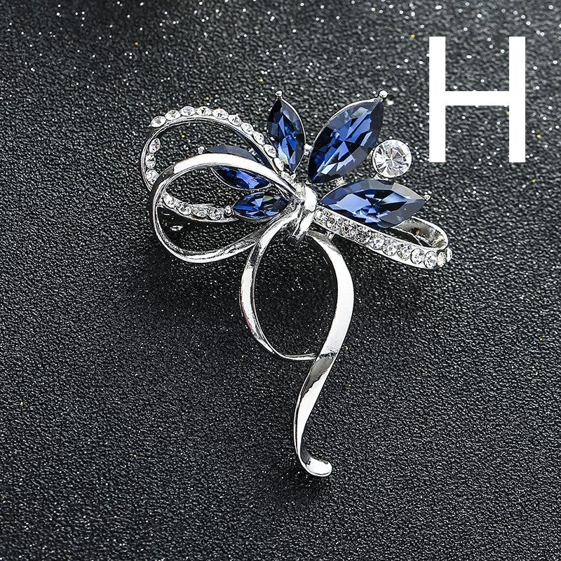 Ladies Zircon Brooch Dress Jacket Accessories