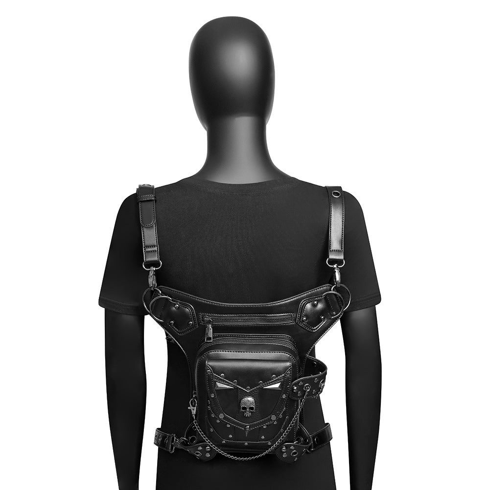 Skull Chain Crossbody Bag