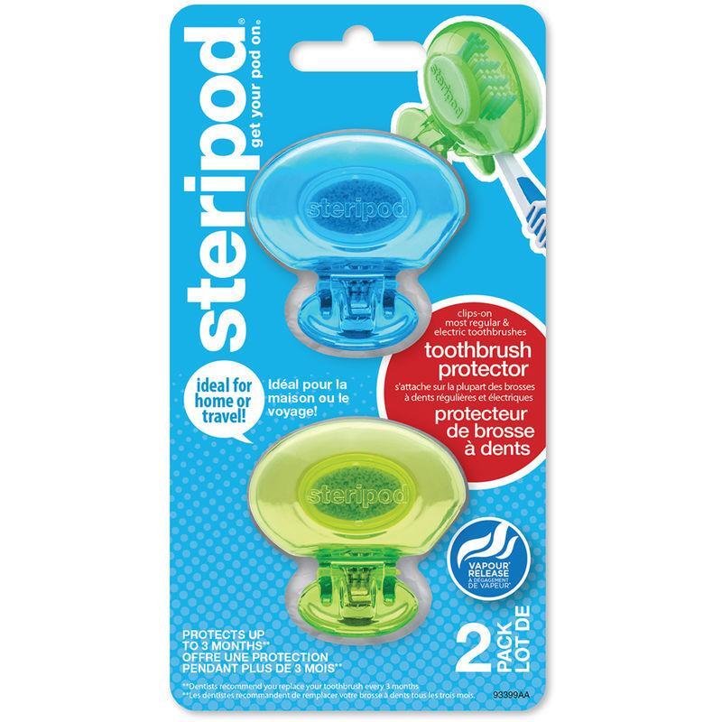 Steripod Toothbrush Protector, 2 Pack
