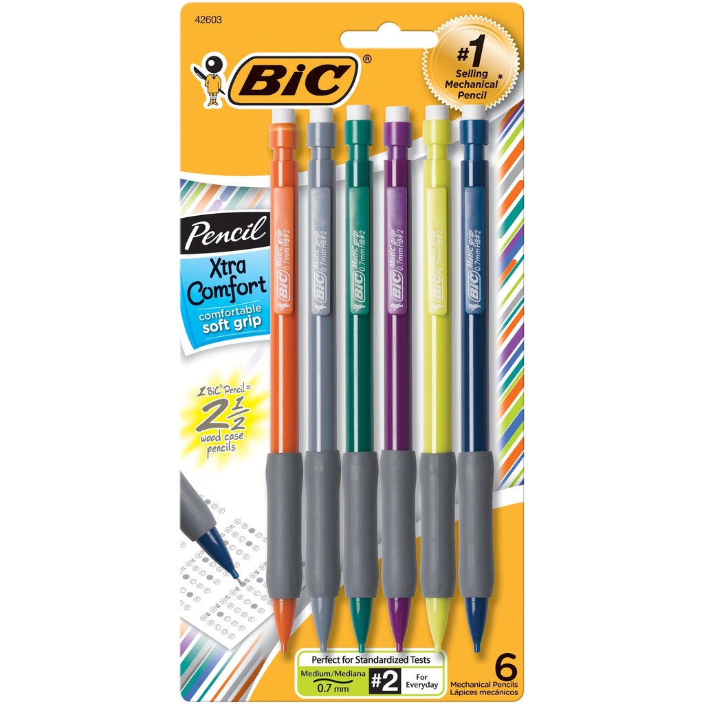 BiC Xtra Comfort 0.7mm Grip Mechanical Pencils