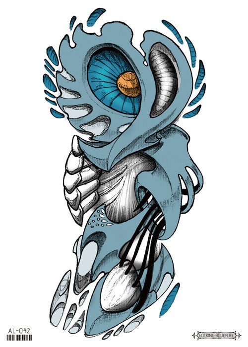 Waterproof Temporary Robotic Tattoo Stickers Fox Freak Peony Old School Louts Flower Flash Tattoos Female Body Art Fake Tatoo Men