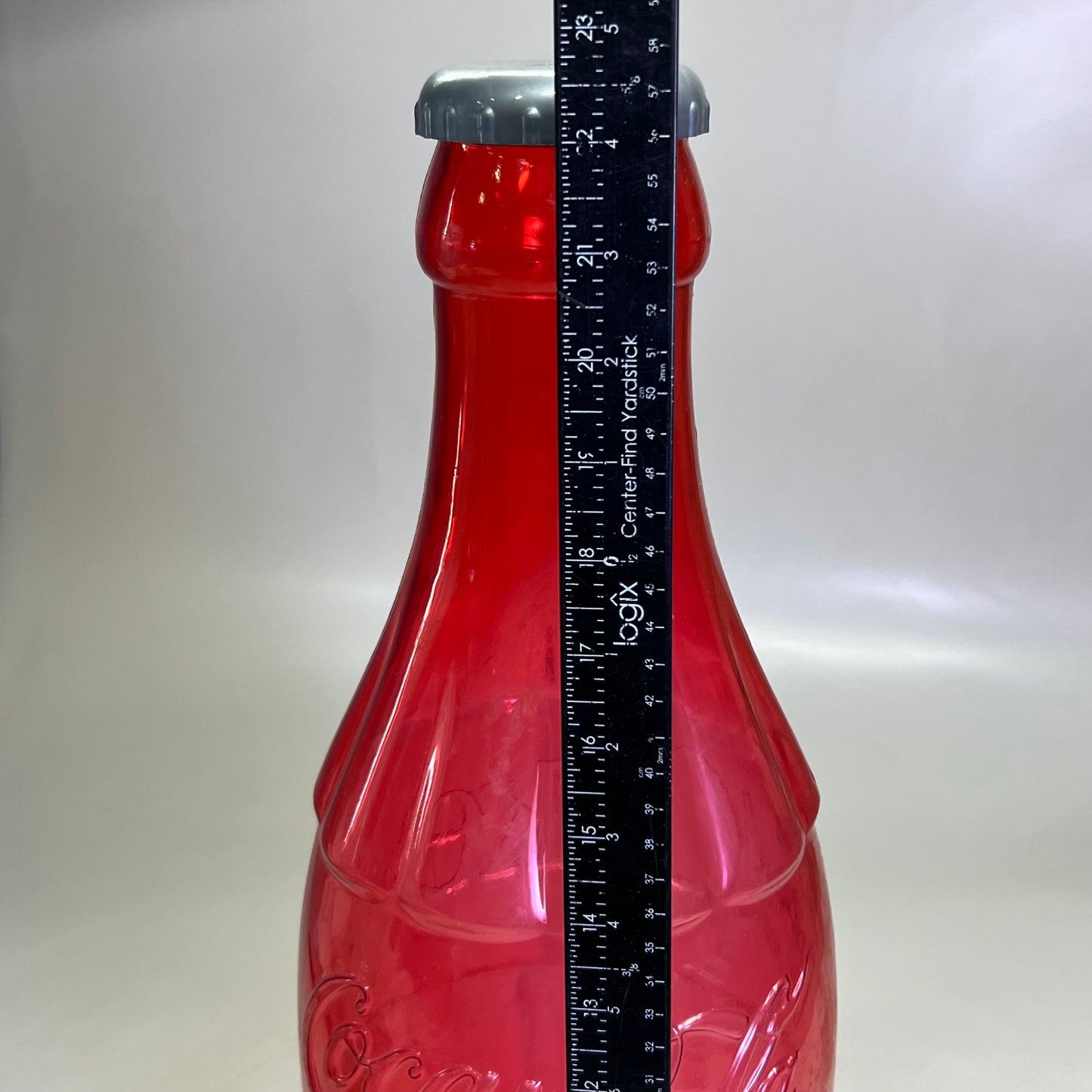 ZA@ COCA-COLA (2 PACK) Plastic Coke Bottle Bank 22"H Green & Red (AS-IS)
