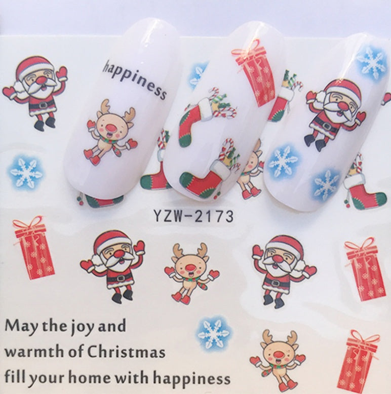 Christmas Water Transfer Nail Stickers
