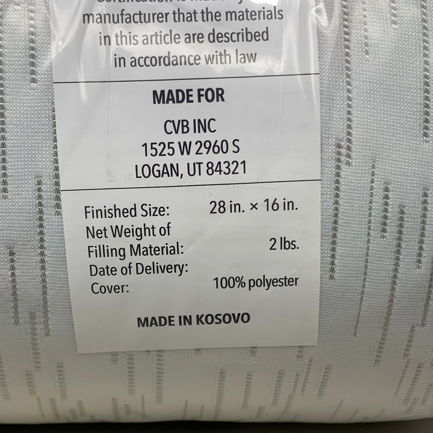 WEEKENDER Shredded Memory Foam Pillow 2pk Breathable Moldable Sz Queen