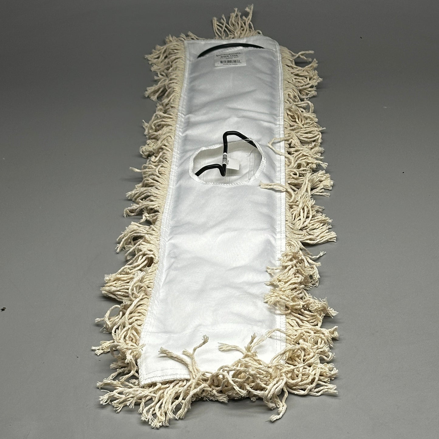 BOARDWALK Cotton Dry Mopping Kit White, Wood Color, Wood Material 63.5”L
