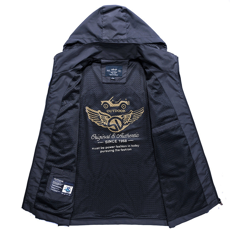 Men's Lightweight Tactical Jacket for Outdoor Casual Wear