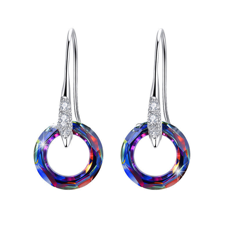 Crystal Universe Ring & Diamond Ear Hook Set